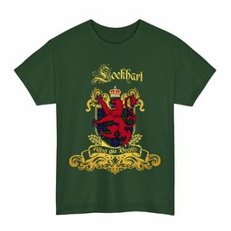 Scottish Lockhart Clan Tartan Lion Rampant of Scotland T-Shirt
