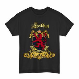 Scottish Lockhart Clan Tartan Lion Rampant of Scotland T-Shirt