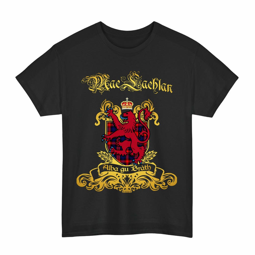 Scottish MacLachlan Clan Tartan Lion Rampant of Scotland T-Shirt