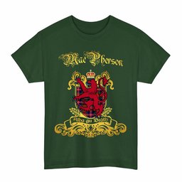 Scottish MacPherson Clan Tartan Lion Rampant of Scotland T-Shirt