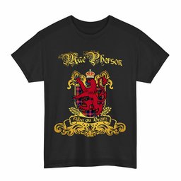 Scottish MacPherson Clan Tartan Lion Rampant of Scotland T-Shirt