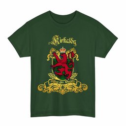 Scottish Kirkaldy Clan Tartan Lion Rampant of Scotland T-Shirt