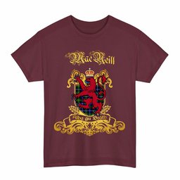 Scottish MacNeill of Barra Clan Tartan Lion Rampant of Scotland T-Shirt