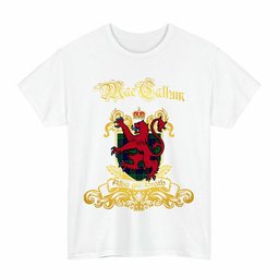 Scottish MacCallum Clan Tartan Lion Rampant of Scotland T-Shirt