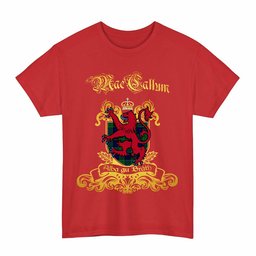 Scottish MacCallum Clan Tartan Lion Rampant of Scotland T-Shirt