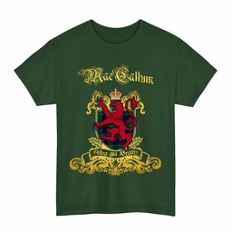 Scottish MacCallum Clan Tartan Lion Rampant of Scotland T-Shirt