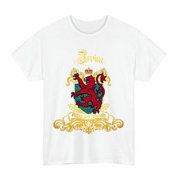 Scottish Irvine Clan Tartan Lion Rampant of Scotland T-Shirt