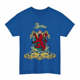Scottish Irvine Clan Tartan Lion Rampant of Scotland T-Shirt