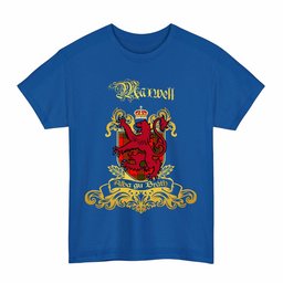 Scottish Maxwell Clan Tartan Lion Rampant of Scotland T-Shirt