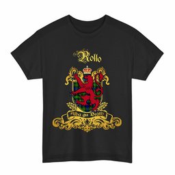 Scottish Rollo Clan Tartan Lion Rampant of Scotland T-Shirt
