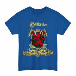Scottish Halkerston Clan Tartan Lion Rampant of Scotland T-Shirt