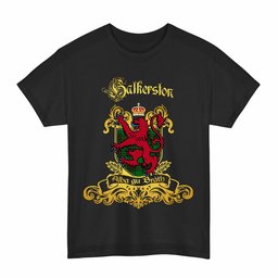 Scottish Halkerston Clan Tartan Lion Rampant of Scotland T-Shirt