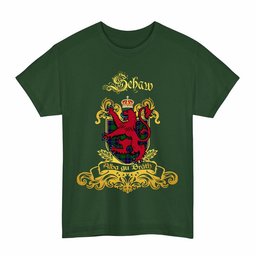 Scottish Schaw (of Sauchie) Clan Tartan Lion Rampant of Scotland T-Shirt