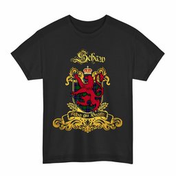 Scottish Schaw (of Sauchie) Clan Tartan Lion Rampant of Scotland T-Shirt