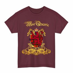 Scottish MacQuarrie Clan Tartan Lion Rampant of Scotland T-Shirt