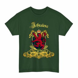 Scottish Johnstone Clan Tartan Lion Rampant of Scotland T-Shirt