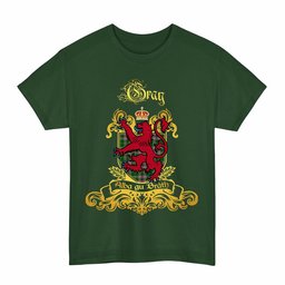 Scottish Gray Clan Tartan Lion Rampant of Scotland T-Shirt