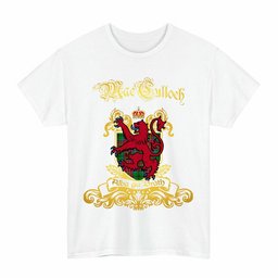 Scottish MacCulloch (McCulloch) Clan Tartan Lion Rampant of Scotland T-Shirt
