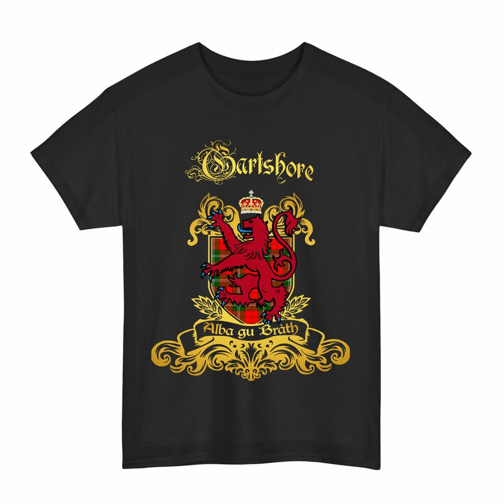Scottish Gartshore Clan Tartan Lion Rampant of Scotland T-Shirt