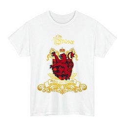 Scottish Fraser (of Lovat) Clan Tartan Lion Rampant of Scotland T-Shirt
