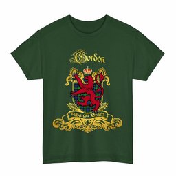 Scottish Gordon Clan Tartan Lion Rampant of Scotland T-Shirt