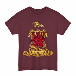 Scottish Ross Clan Tartan Lion Rampant of Scotland T-Shirt