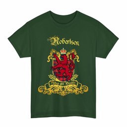 Scottish Robertson Clan Tartan Lion Rampant of Scotland T-Shirt