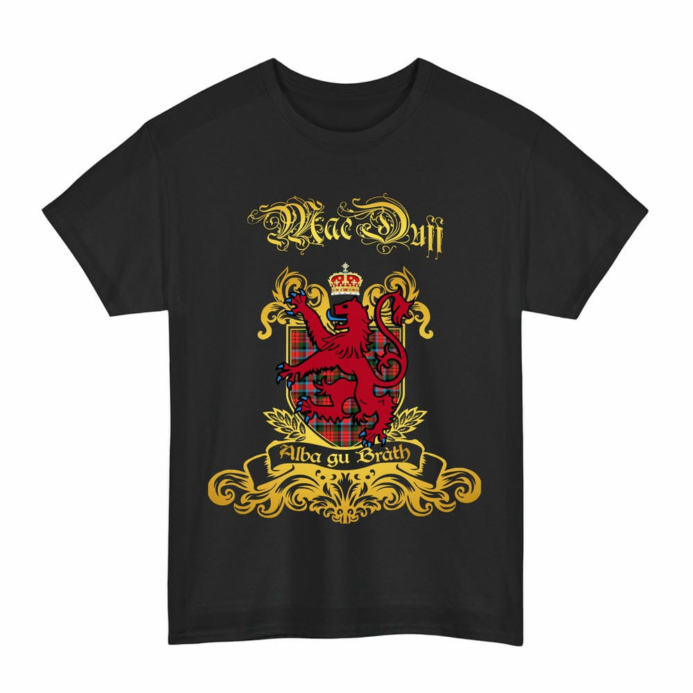 Scottish MacDuff Clan Tartan Lion Rampant of Scotland T-Shirt