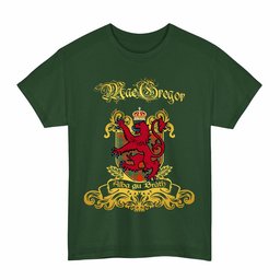 Scottish MacGregor Clan Tartan Lion Rampant of Scotland T-Shirt