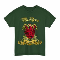 Scottish MacQueen Clan Tartan Lion Rampant of Scotland T-Shirt