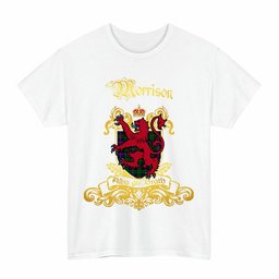 Scottish Morrison Clan Tartan Lion Rampant of Scotland T-Shirt