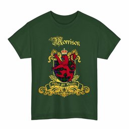 Scottish Morrison Clan Tartan Lion Rampant of Scotland T-Shirt