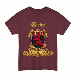 Scottish Oliphant Clan Tartan Lion Rampant of Scotland T-Shirt