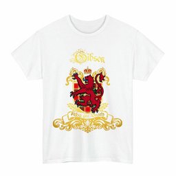 Scottish Gibson Clan Tartan Lion Rampant of Scotland T-Shirt