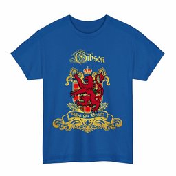 Scottish Gibson Clan Tartan Lion Rampant of Scotland T-Shirt
