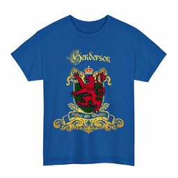 Scottish Henderson Clan Tartan Lion Rampant of Scotland T-Shirt