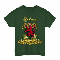 Scottish Henderson Clan Tartan Lion Rampant of Scotland T-Shirt