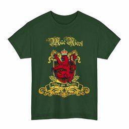 Scottish MacNicol (of Scorrybreac) Clan Tartan Lion Rampant of Scotland T-Shirt