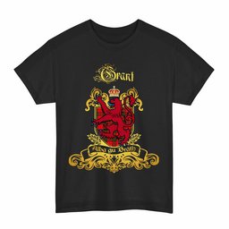 Scottish Grant Clan Tartan Lion Rampant of Scotland T-Shirt