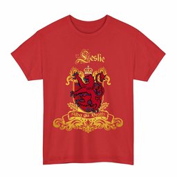 Scottish Leslie Clan Tartan Lion Rampant of Scotland T-Shirt