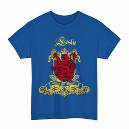 Scottish Leslie Clan Tartan Lion Rampant of Scotland T-Shirt