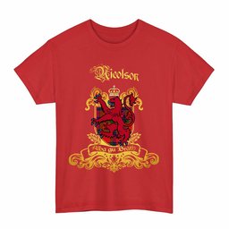 Scottish Nicolson Clan Tartan Lion Rampant of Scotland T-Shirt