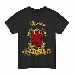 Scottish Nicolson Clan Tartan Lion Rampant of Scotland T-Shirt