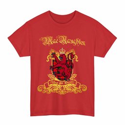 Scottish MacNaughten Clan Tartan Lion Rampant of Scotland T-Shirt