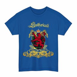 Scottish Sutherland II Clan Tartan Lion Rampant of Scotland T-Shirt