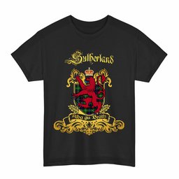 Scottish Sutherland II Clan Tartan Lion Rampant of Scotland T-Shirt