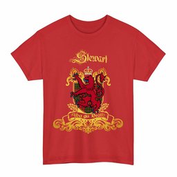 Scottish Stewart (of Appin) Clan Tartan Lion Rampant of Scotland T-Shirt