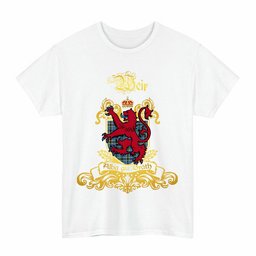 Scottish Weir Clan Tartan Lion Rampant of Scotland T-Shirt