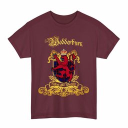Scottish Wedderburn Clan Tartan Lion Rampant of Scotland T-Shirt
