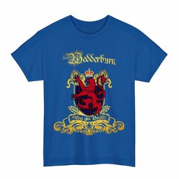 Scottish Wedderburn Clan Tartan Lion Rampant of Scotland T-Shirt